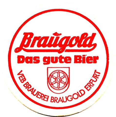 erfurt ef-th braugold veb rund 3a (215-das gute bier-rot) 